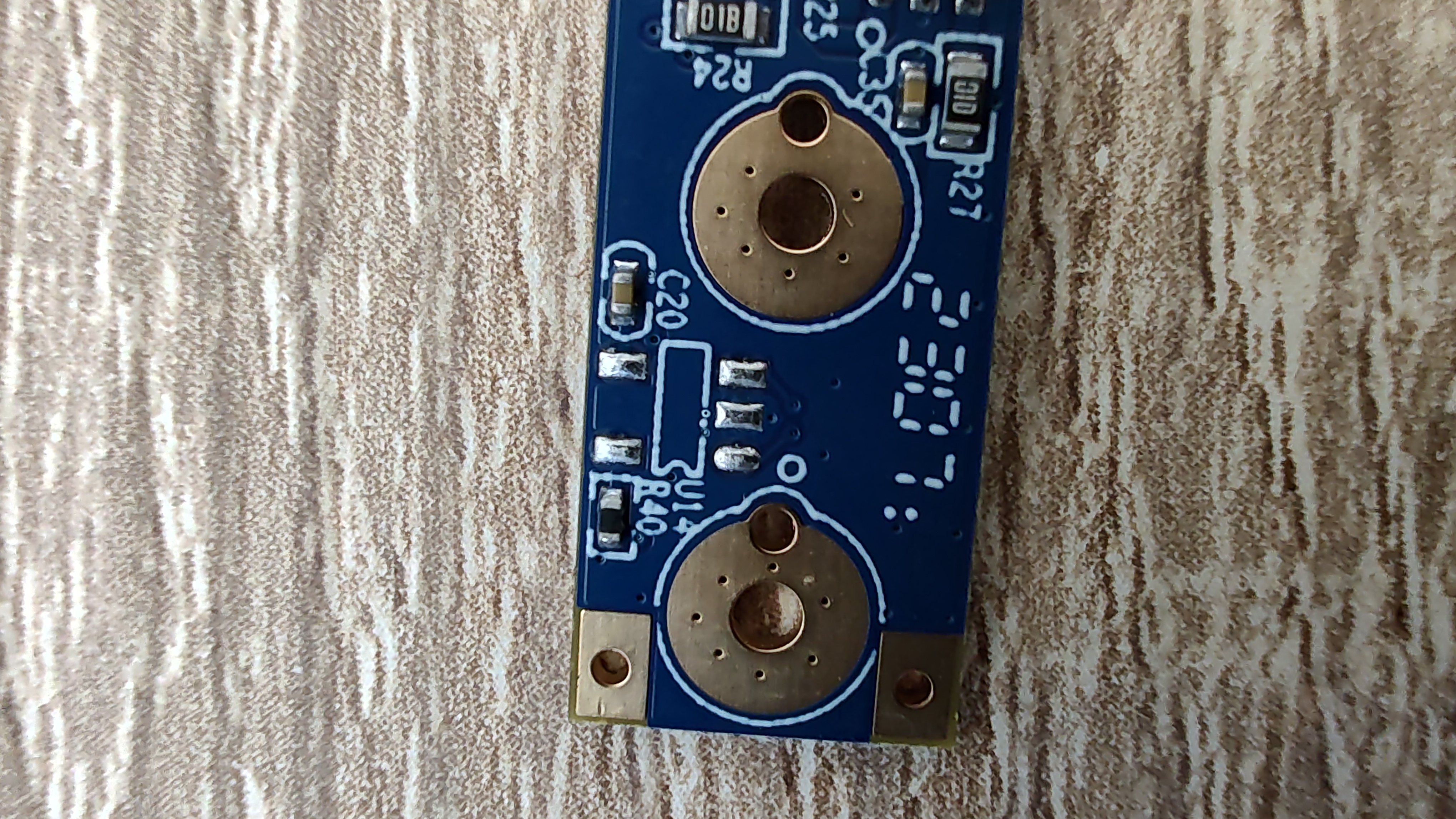 The Pinecil V2 PCB without the hall effect sensor populated